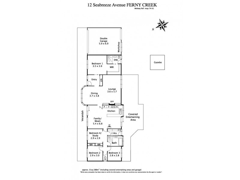 12 Seabreeze Avenue, Ferny Creek VIC 3786 Floorplan