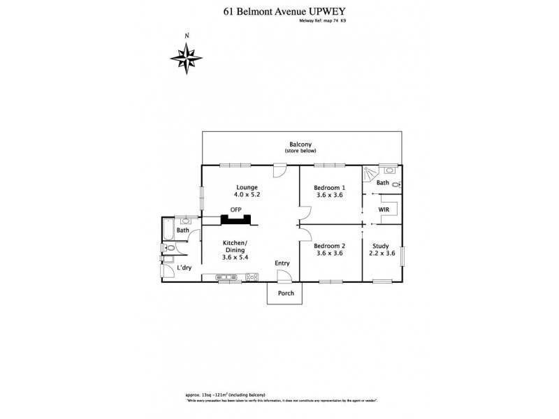 61 Belmont Avenue, Upwey VIC 3158 Floorplan