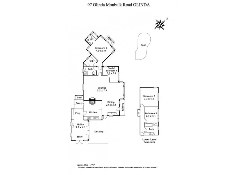 97 Olinda-Monbulk Road, Olinda VIC 3788 Floorplan