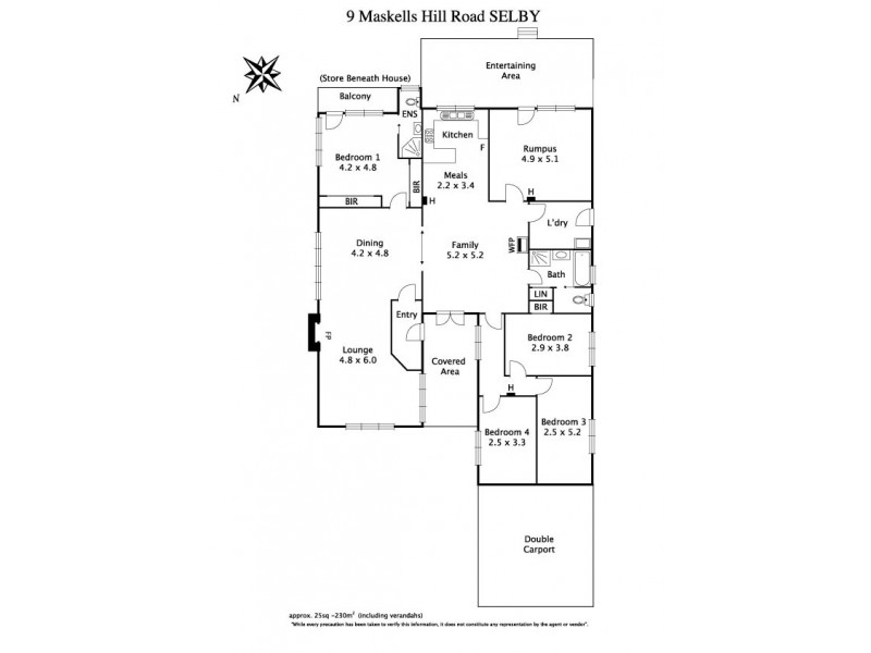 9 Maskells Hill Road, Selby VIC 3159 Floorplan