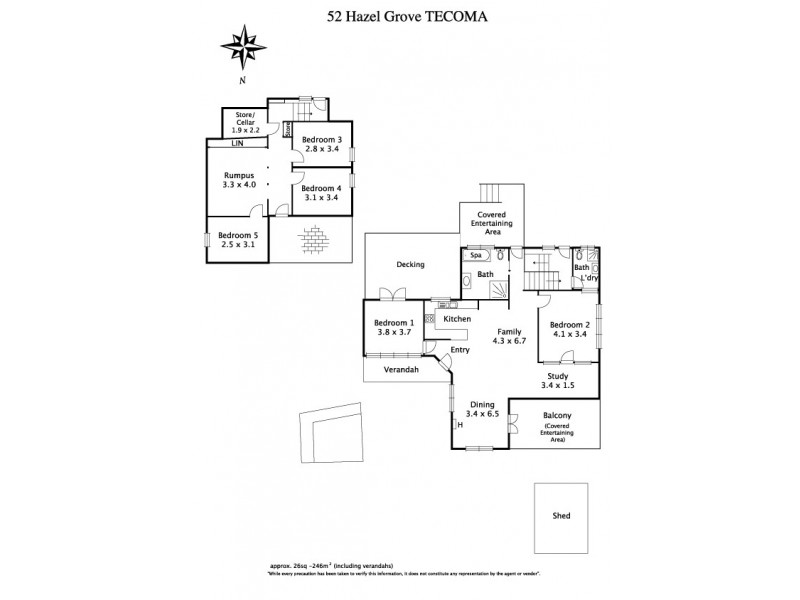 52 Hazel Grove, Tecoma VIC 3160 Floorplan