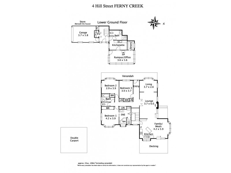 4 Hill Street, Ferny Creek VIC 3786 Floorplan