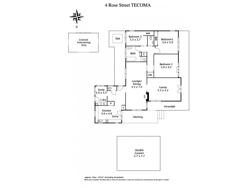 4 Rose Street, Tecoma VIC 3160 Floorplan