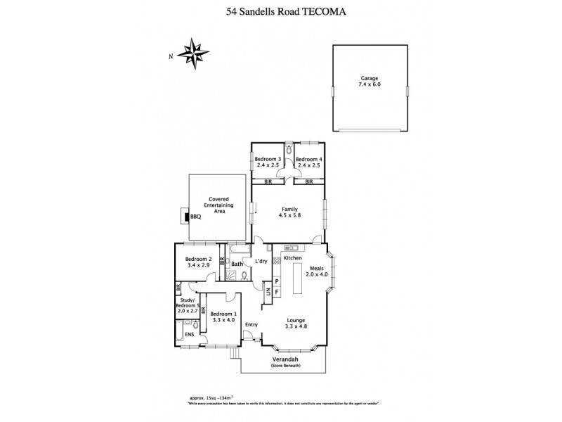 54 Sandells Road, Tecoma VIC 3160 Floorplan