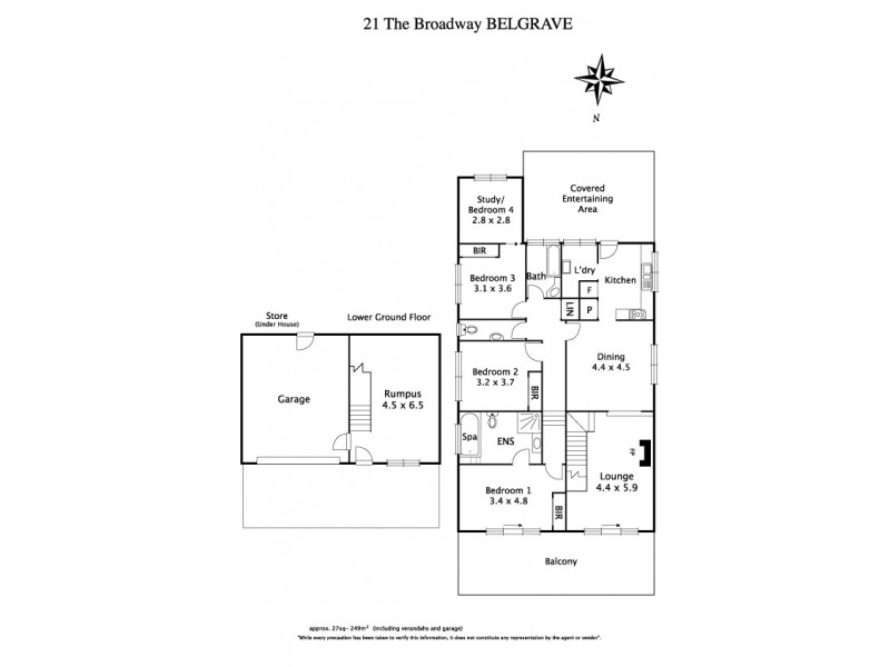 21 Broadway, Belgrave VIC 3160 Floorplan