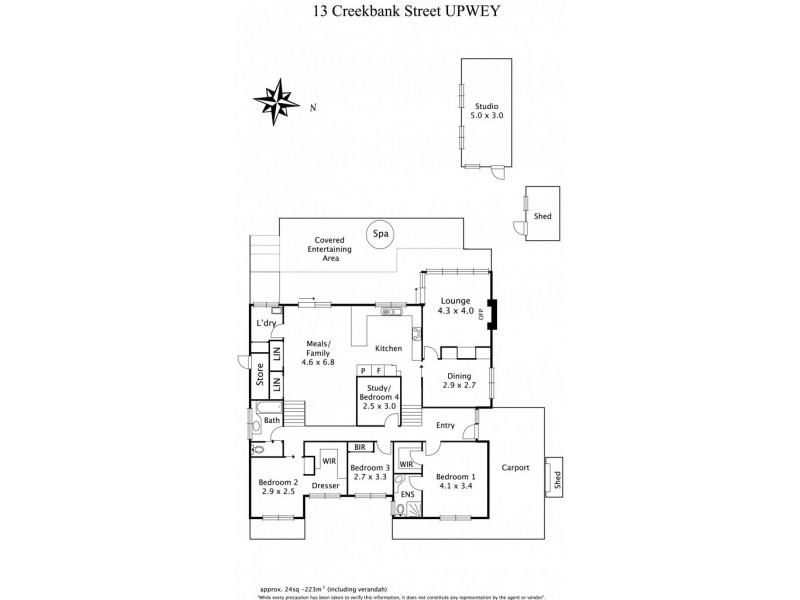 13 Creekbank Street, Upwey VIC 3158 Floorplan