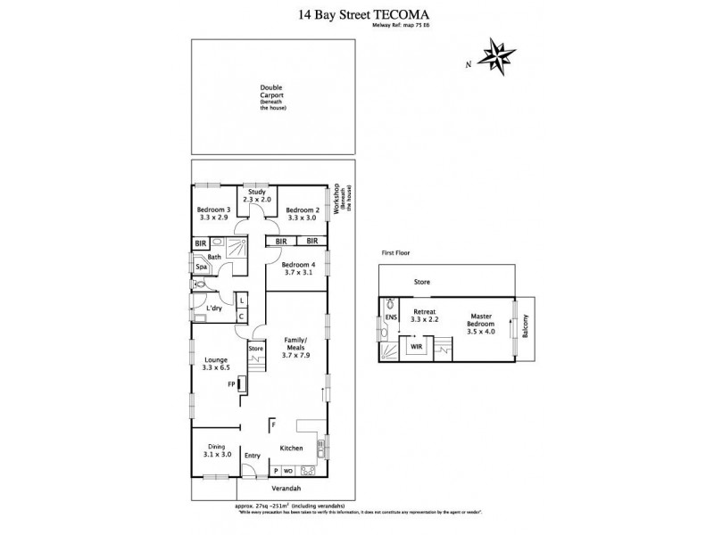 14 Bay Street, Tecoma VIC 3160 Floorplan