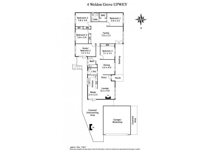 4 Weldon Grove, Upwey VIC 3158 Floorplan
