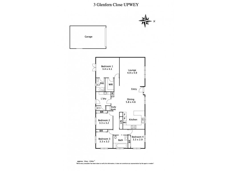 3 Glenfern Close, Upwey VIC 3158 Floorplan