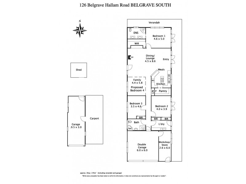 126 Belgrave-Hallam Road, Belgrave South VIC 3160 Floorplan