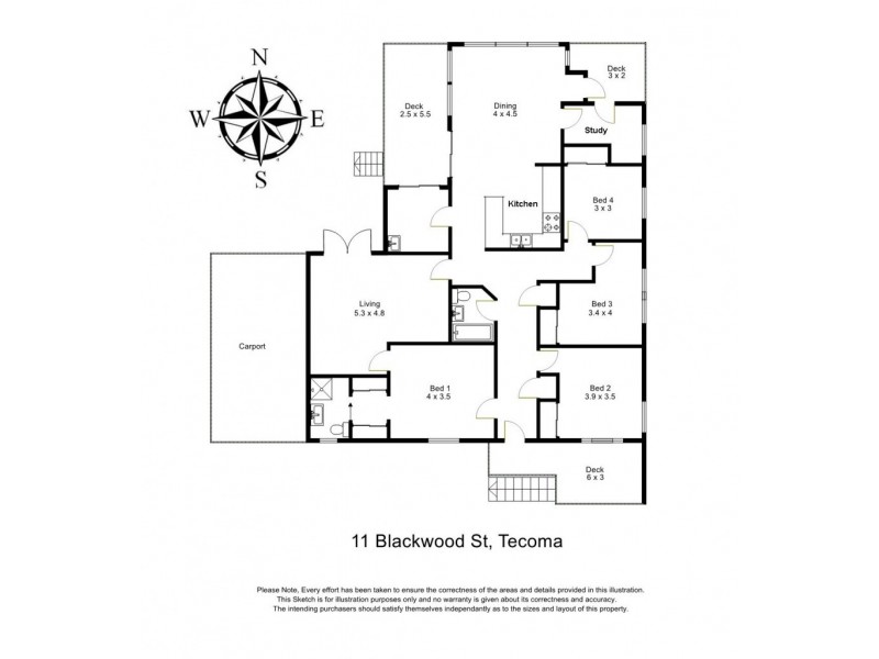 11 Blackwood Street, Tecoma VIC 3160 Floorplan
