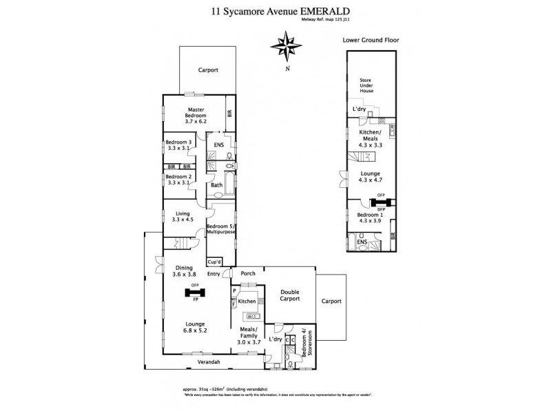 11 Sycamore Avenue, Emerald VIC 3782 Floorplan