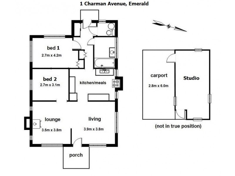 1 Charman Avenue, Emerald VIC 3782 Floorplan