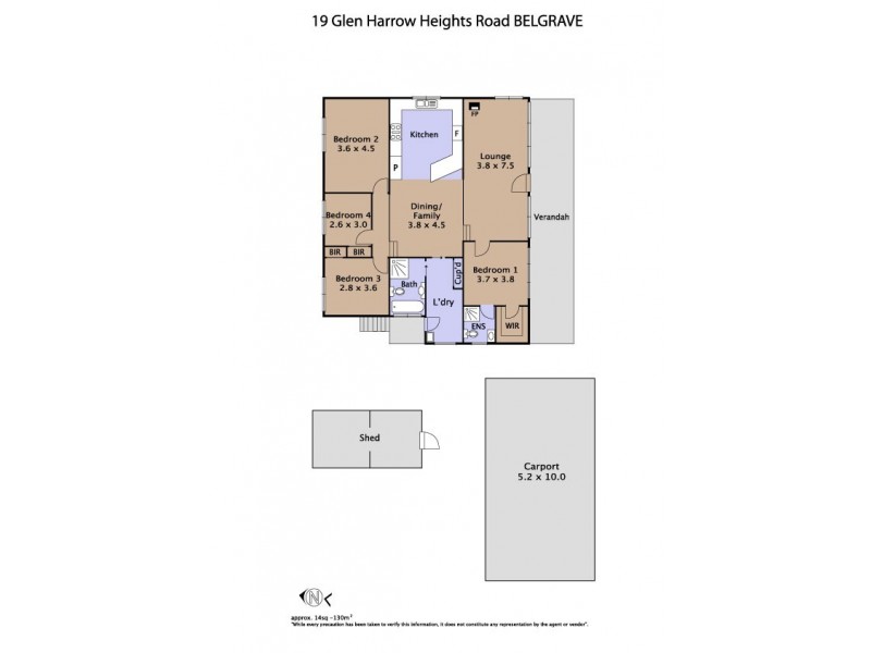 19 Glen Harrow Heights Road, Belgrave VIC 3160 Floorplan