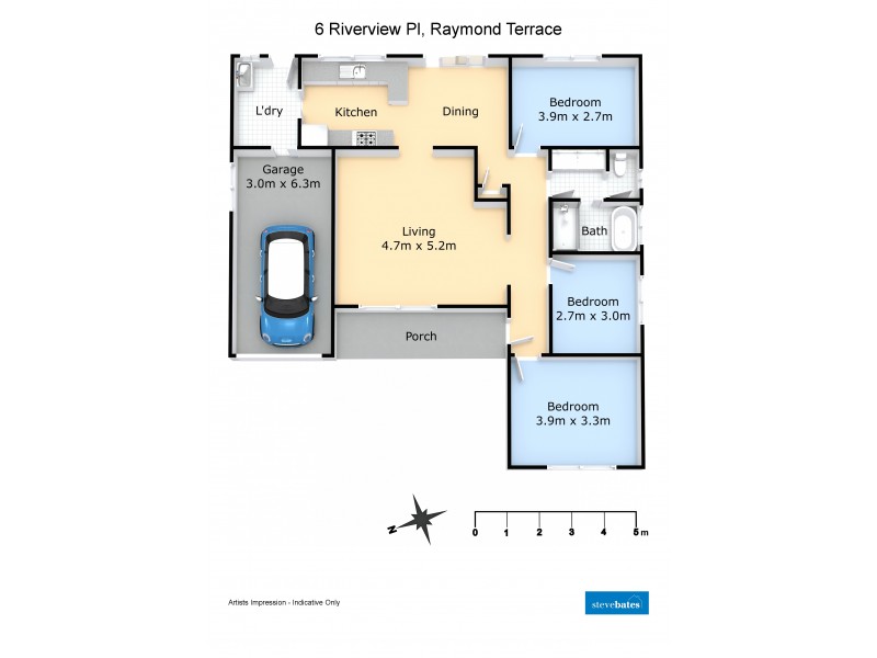 6 Riverview Place, Raymond Terrace NSW 2324 Floorplan