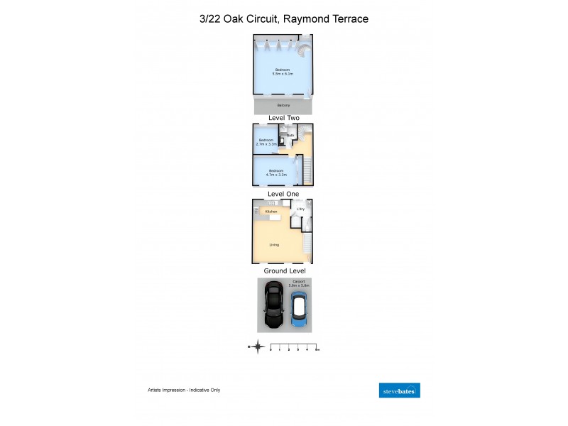 3/22 Oak Circuit, Raymond Terrace NSW 2324 Floorplan