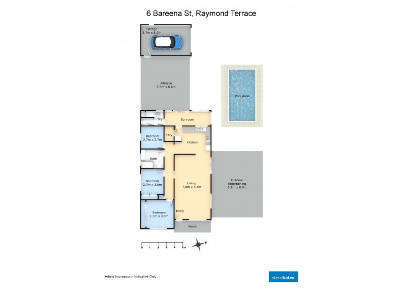 6 Bareena Street, Raymond Terrace NSW 2324 Floorplan