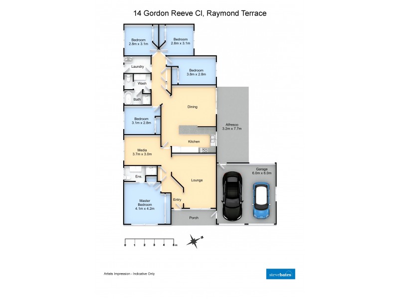 14 Gordon Reeve Close, Raymond Terrace NSW 2324 Floorplan