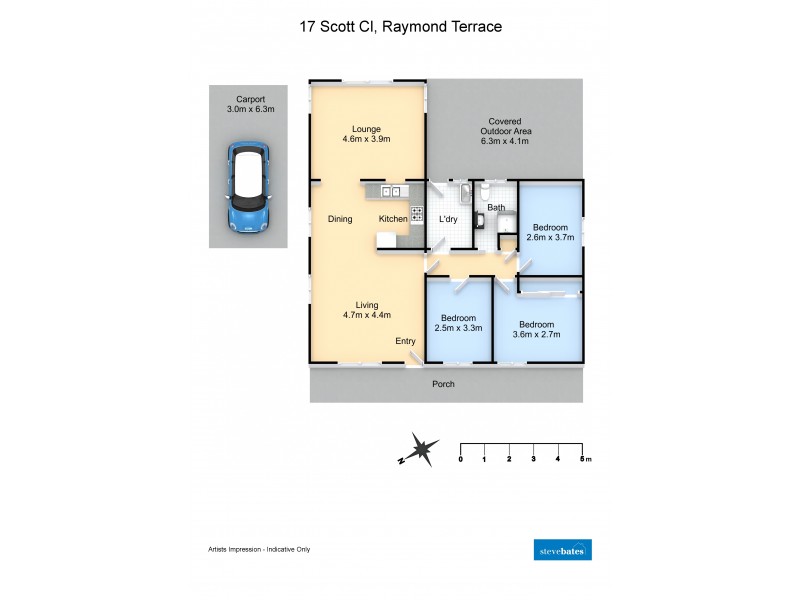 17 Scott Close, Raymond Terrace NSW 2324 Floorplan