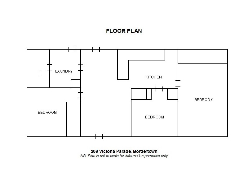 206 Victoria Parade, Bordertown SA 5268 Floorplan