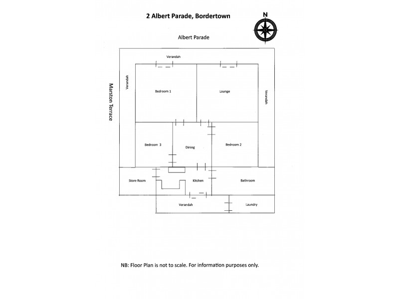 2 Albert Parade, Bordertown SA 5268 Floorplan
