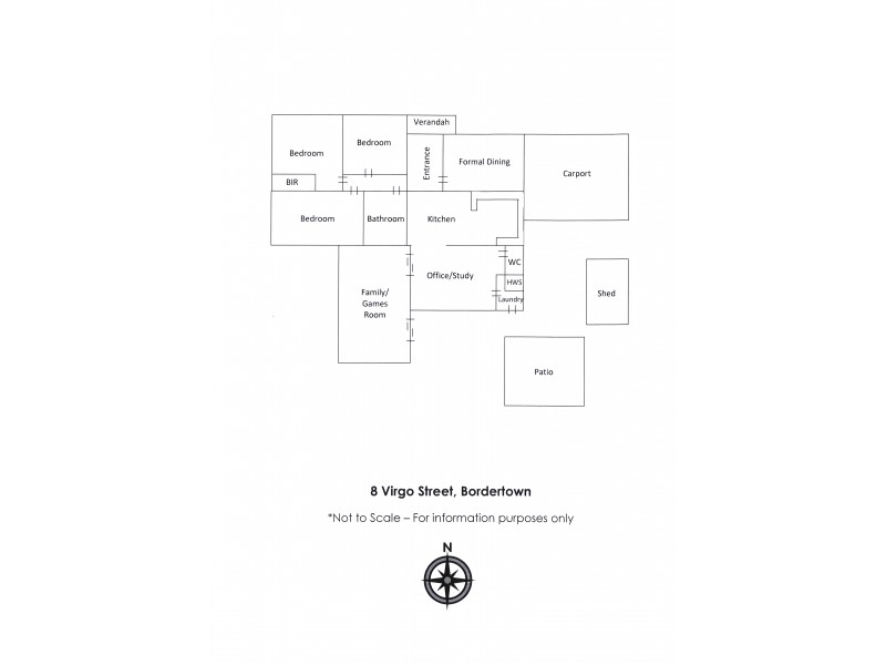 8 Virgo Street, Bordertown SA 5268 Floorplan