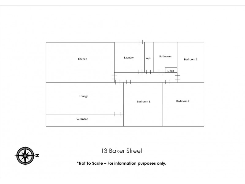 13 Baker Street, Bordertown SA 5268 Floorplan