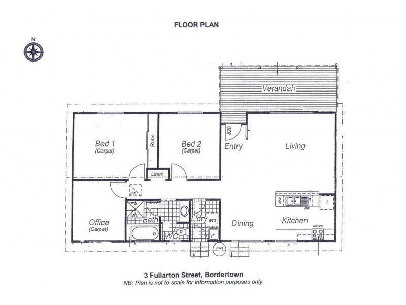 3 Fullarton St, Bordertown SA 5268 Floorplan
