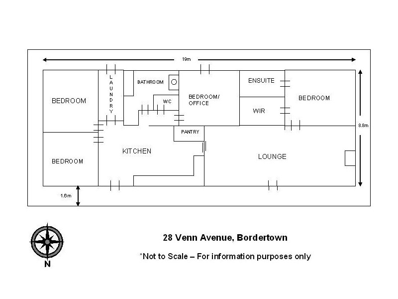 28 Venn Ave, Bordertown SA 5268 Floorplan