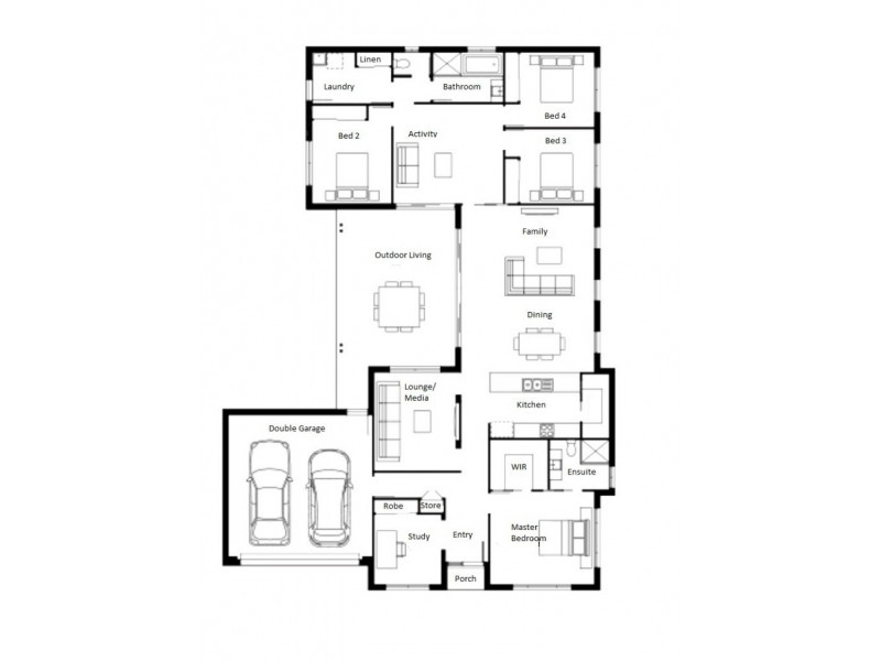 3 Flame Tree Drive, Burrum Heads QLD 4659 Floorplan