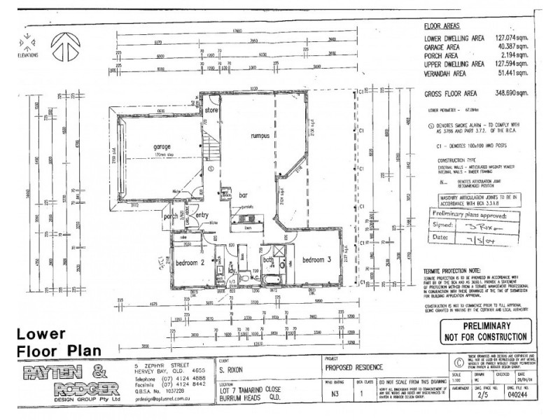 1 Tamarind Close, Burrum Heads QLD 4659 Floorplan