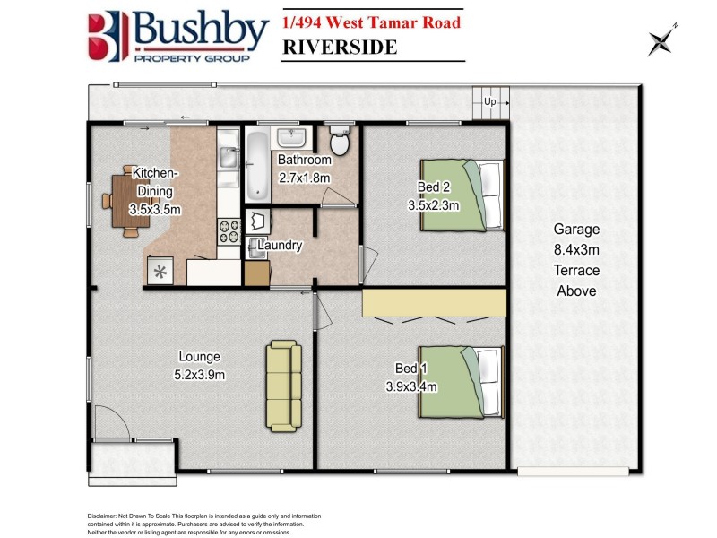 1/494 West Tamar Road, Riverside TAS 7250 Floorplan