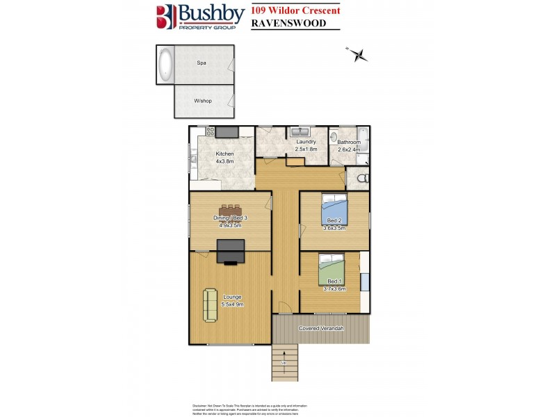 109 Wildor Crescent, Ravenswood TAS 7250 Floorplan