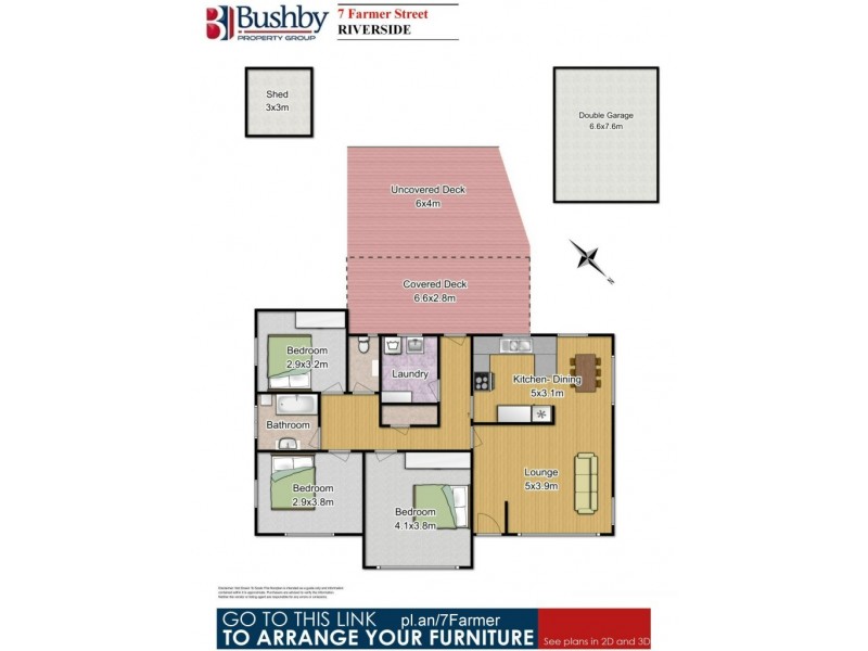 7 Farmer Street, Riverside TAS 7250 Floorplan