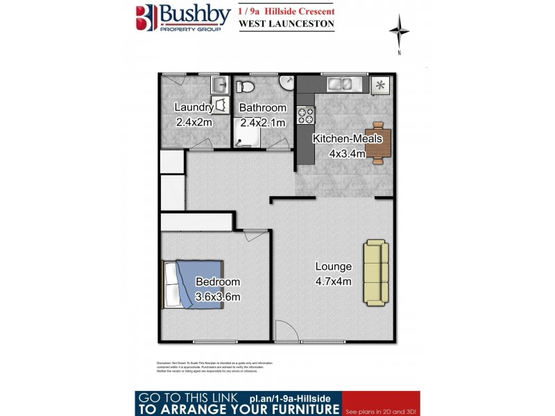 1/9a Hillside Crescent, West Launceston TAS 7250 Floorplan
