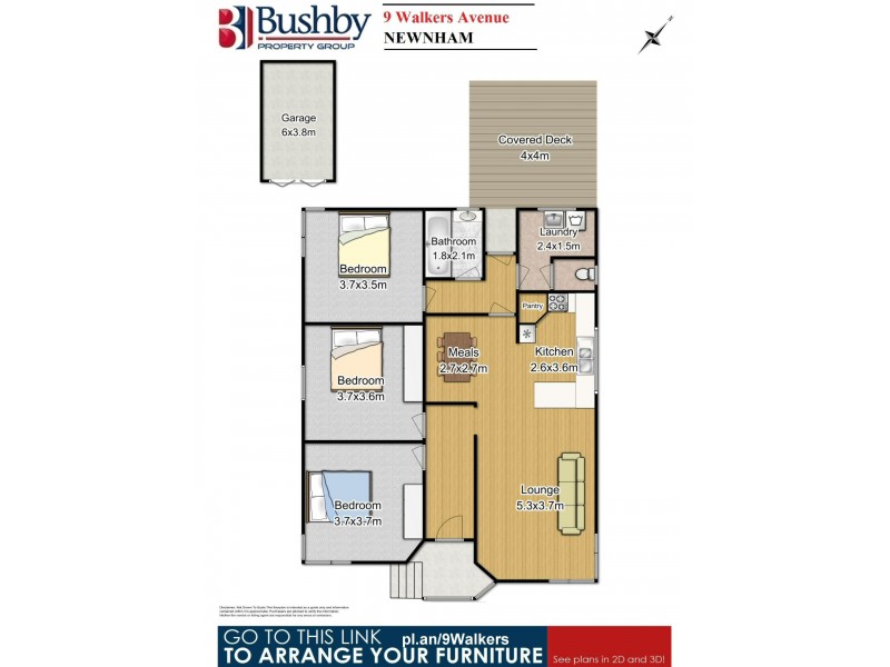 9 Walkers Avenue, Newnham TAS 7248 Floorplan