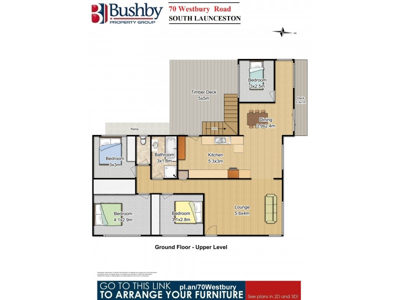 70 Westbury Road, South Launceston TAS 7249 Floorplan