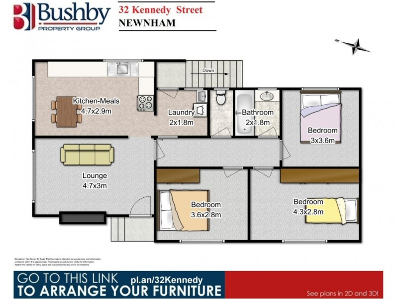 32 Kennedy Street, Newnham TAS 7248 Floorplan