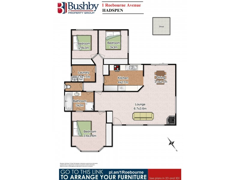 1 Roebourne Avenue, Hadspen TAS 7290 Floorplan