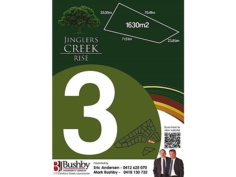 Lot 3, Jinglers Creek Rise, Youngtown TAS 7249