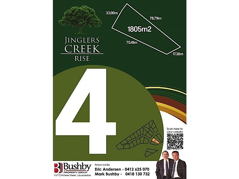Lot 4, Jinglers Creek Rise, Youngtown TAS 7249