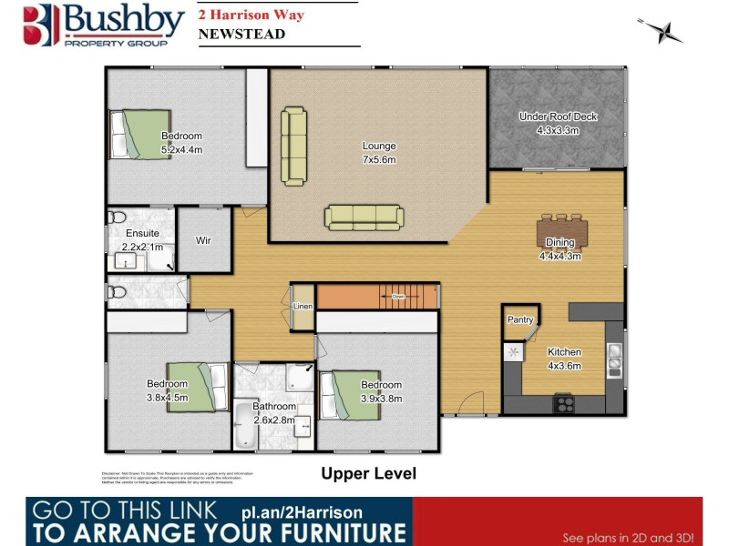 2 Harrison Way, Newstead TAS 7250 Floorplan