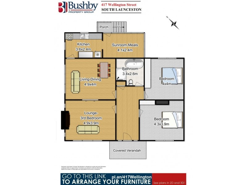 417 Wellington Street, South Launceston TAS 7249 Floorplan