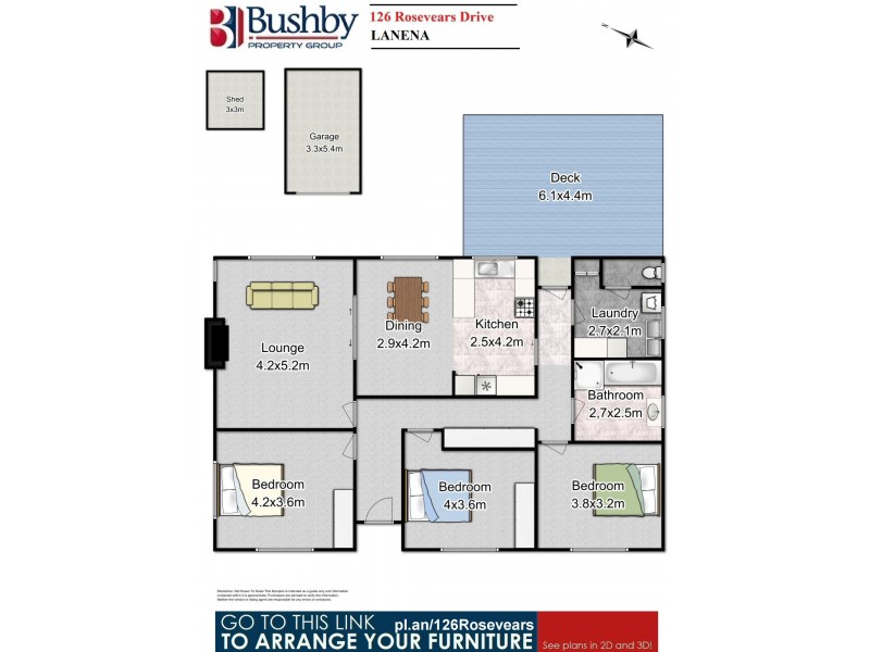 126 Rosevears Drive, Lanena TAS 7275 Floorplan