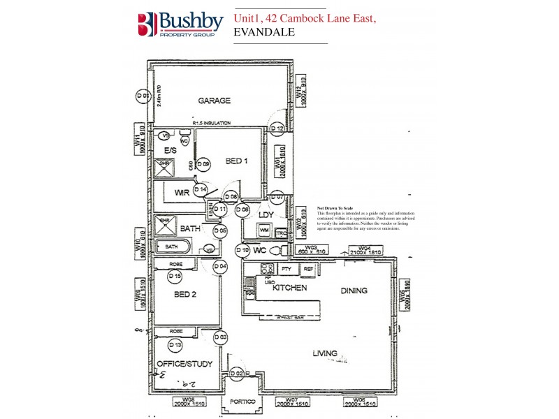 1/42 Cambock Lane East, Evandale TAS 7212 Floorplan