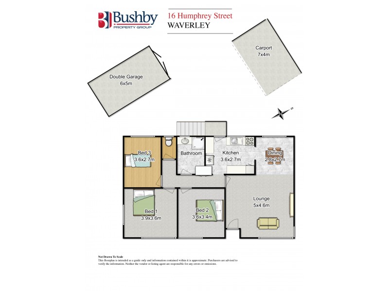 16 Humphrey Street, Waverley TAS 7250 Floorplan
