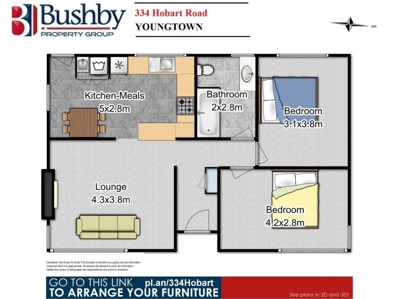 334 Hobart Road, Youngtown TAS 7249 Floorplan