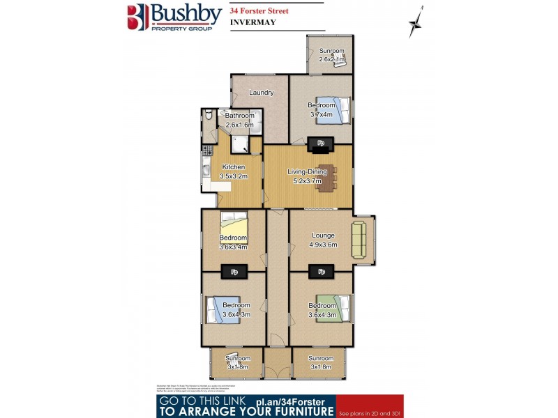 34 Forster Street, Invermay TAS 7248 Floorplan