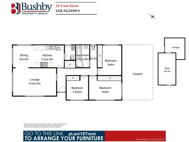 18 Trent Street, Youngtown TAS 7249 Floorplan