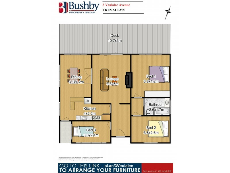 3 Veulalee Avenue, Trevallyn TAS 7250 Floorplan